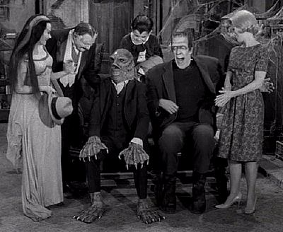 The Munsters with Uncle Gilbert